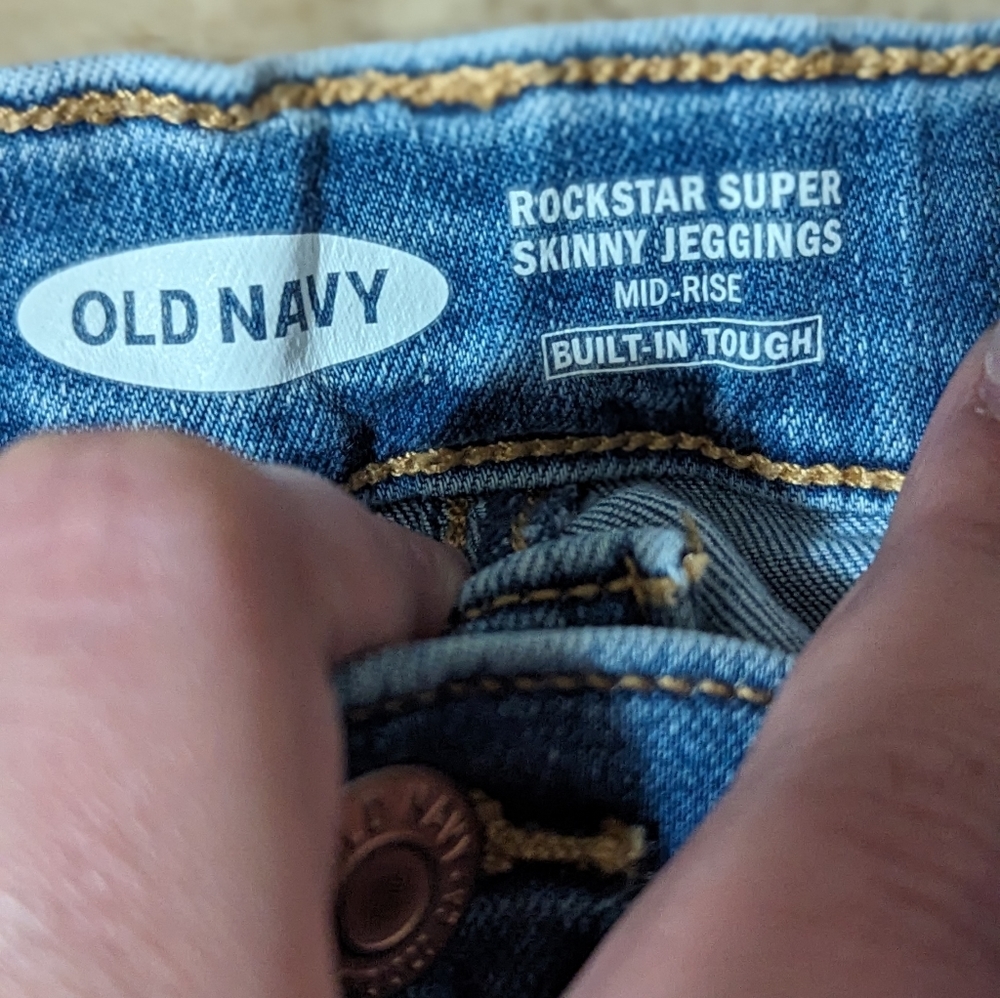 Old Navy Girls Jeggings Size 10 Dark Blue and Size 12 Light Blue - Picture 16 of 16